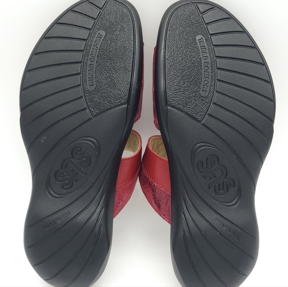 SAS Womens Nudu Adjustable Slide Ruby Cabernet Casual Sandal Size 8 WW - Picture 10 of 10